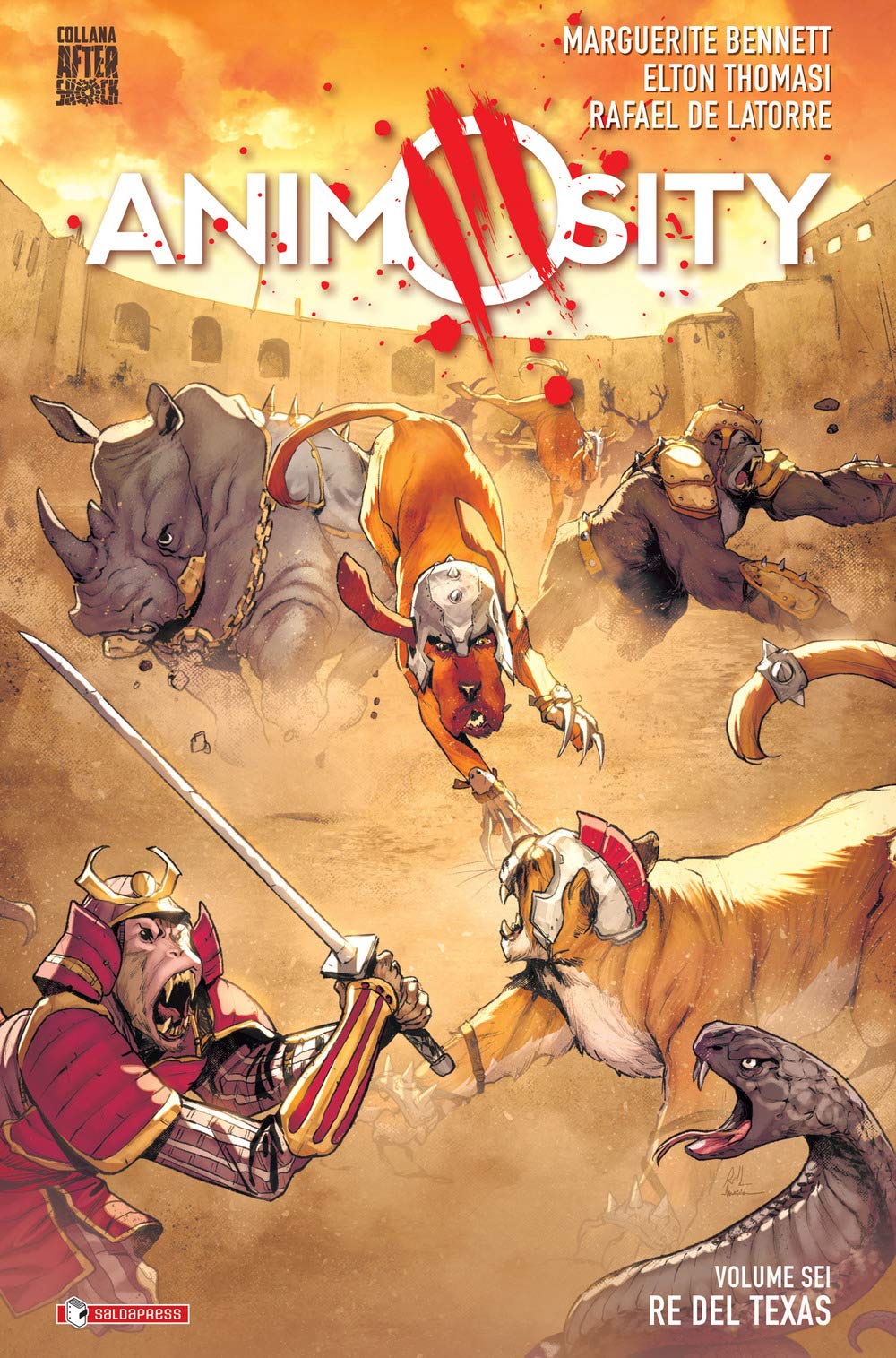 Animosity Vol. 6 - Il Re del Texas - Cartonato - Collana Aftershock - Saldapress - Italiano
