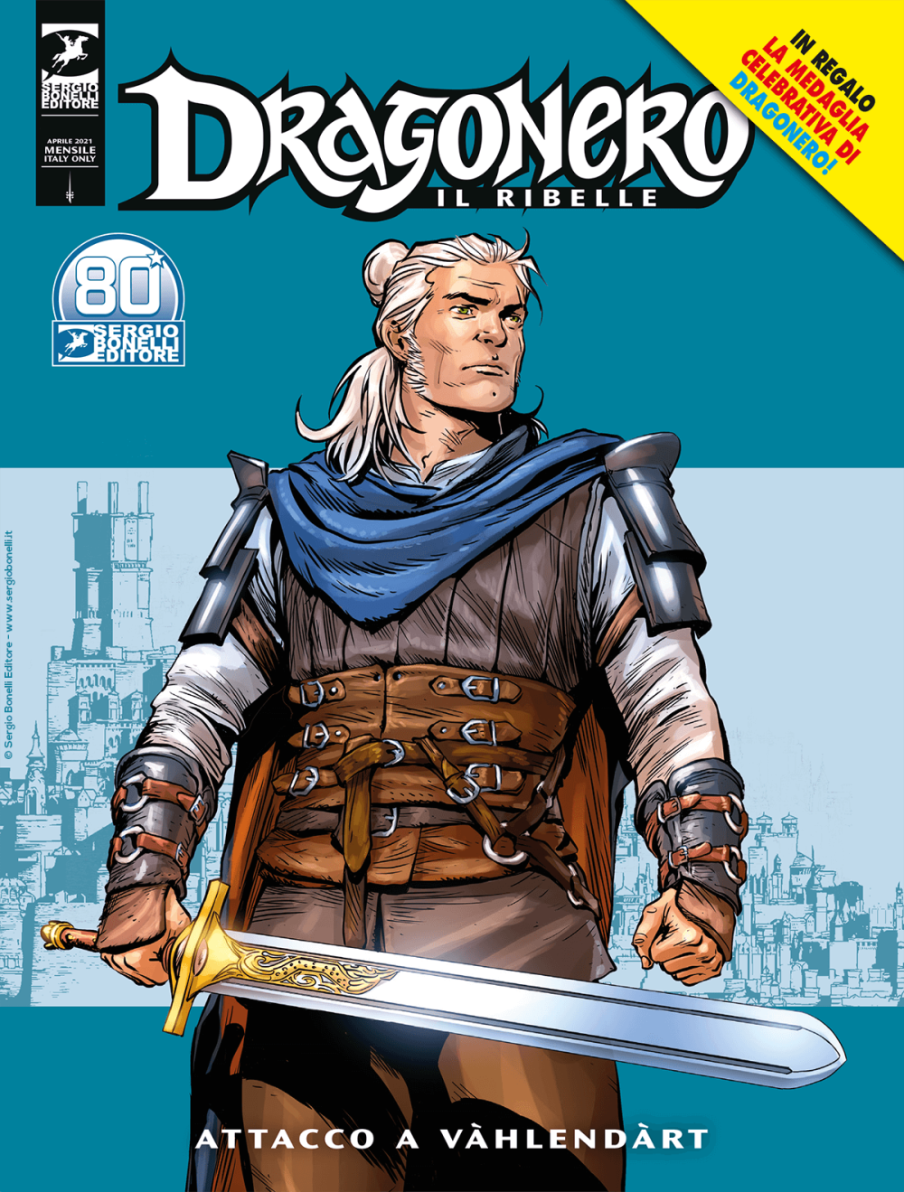 Dragonero il Ribelle 18 (95) - Attacco a Vahlendart - Con Medaglia Dragonero - Sergio Bonelli Editore - Italiano