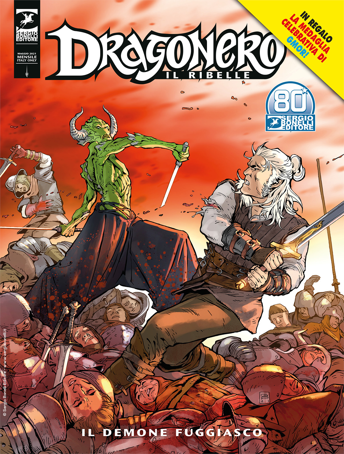 Dragonero il Ribelle 19 (96) - Il Demone Fuggiasco - Con Medaglia Gmor - Sergio Bonelli Editore - Italiano