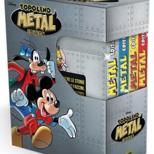 Topolino Metal Edition Cofanetto Completo (Vol. 1-4) - Panini Comics - Italiano