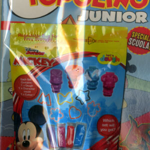 Topolino Junior 6 + Set Pasta Modellabile - Disney Play 20 - Panini Comics - Italiano